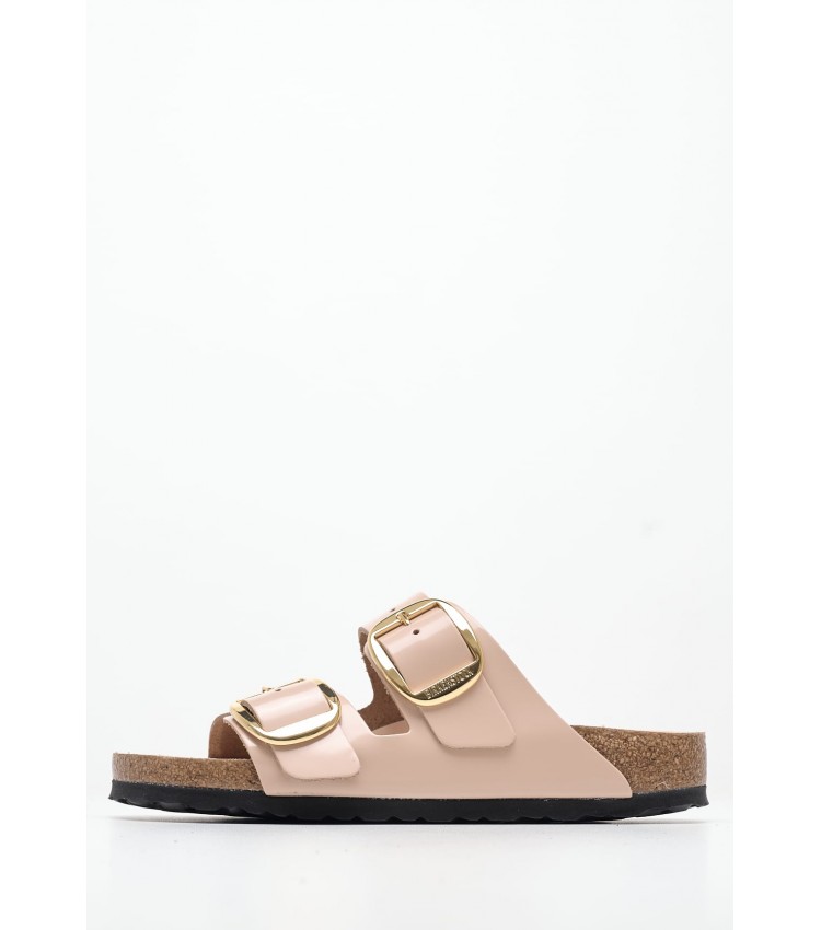 Γυναικεία Flats Arizona.Ln Nude Δέρμα Birkenstock