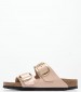 Γυναικεία Flats Arizona.Ln Nude Δέρμα Birkenstock