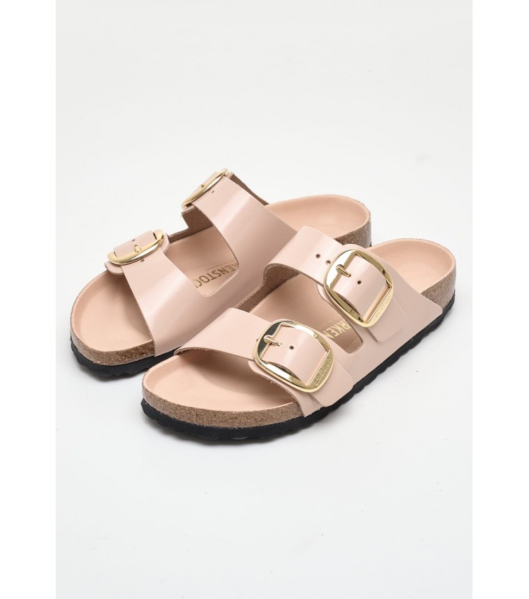 Γυναικεία Flats Arizona.Ln Nude Δέρμα Birkenstock