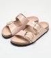 Γυναικεία Flats Arizona.Ln Nude Δέρμα Birkenstock