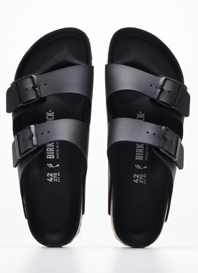 Ανδρικές Σαγιονάρες & Πέδιλα Arizona.Trpls.Mn Μαύρο ECOleather Birkenstock