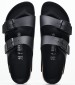 Men Flip Flops & Sandals Arizona.Trpls.Mn Black ECOleather Birkenstock