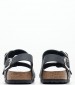 Γυναικεία Flats Buckle.Milano Μαύρο Δέρμα Λαδερό Birkenstock