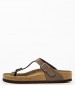 Γυναικεία Flats Gizeh.Bs.Nrw Καφέ ECOleather Birkenstock