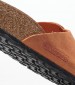 Γυναικεία Flats Madrid.Burnt Πορτοκαλί Δέρμα Λαδερό Birkenstock