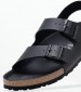 Ανδρικές Σαγιονάρες & Πέδιλα Milano.Bf Μαύρο ECOleather Birkenstock