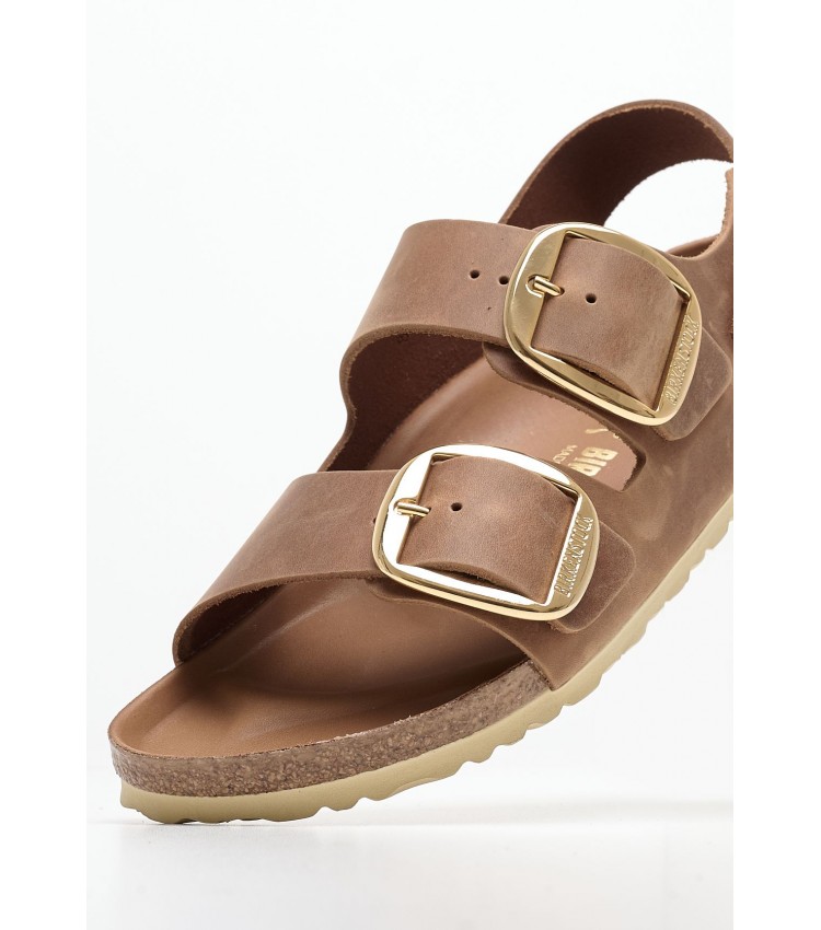 Γυναικεία Flats Milano.Hex Ταμπά Δέρμα Λαδερό Birkenstock