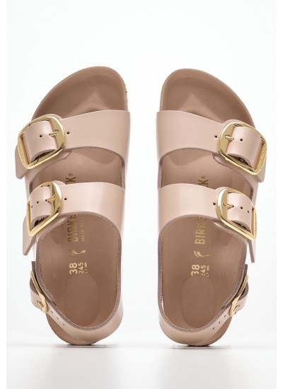 Γυναικεία Flats Milano.Lena Nude Δέρμα Birkenstock