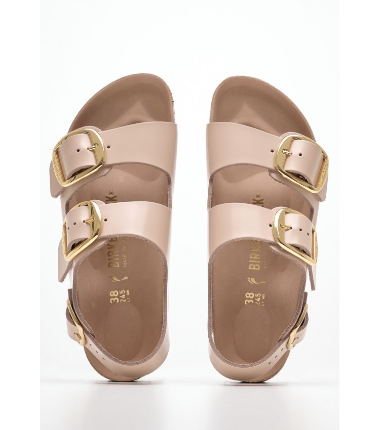 Γυναικεία Flats Milano.Lena Nude Δέρμα Birkenstock