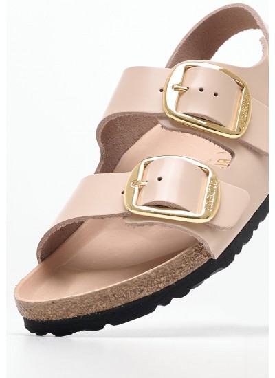 Γυναικεία Flats Milano.Lena Nude Δέρμα Birkenstock