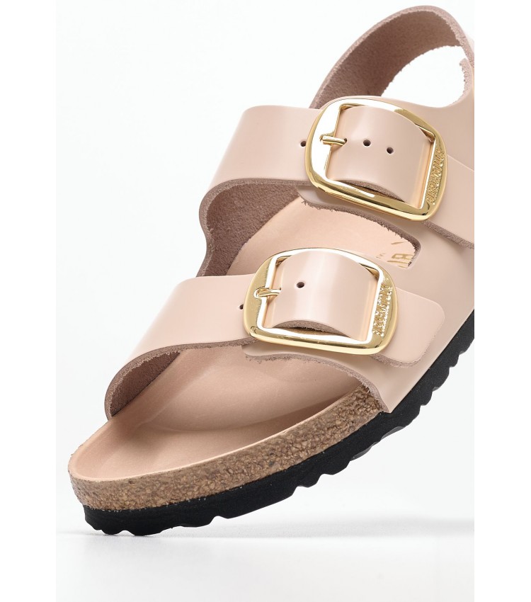 Γυναικεία Flats Milano.Lena Nude Δέρμα Birkenstock