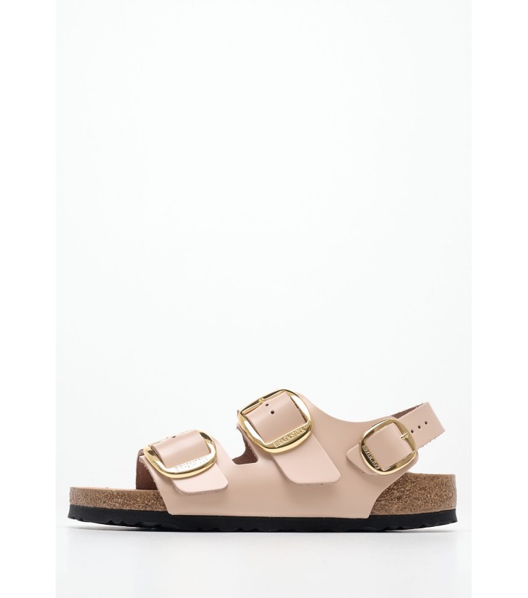 Γυναικεία Flats Milano.Lena Nude Δέρμα Birkenstock