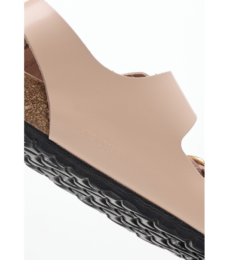 Γυναικεία Flats Milano.Lena Nude Δέρμα Birkenstock