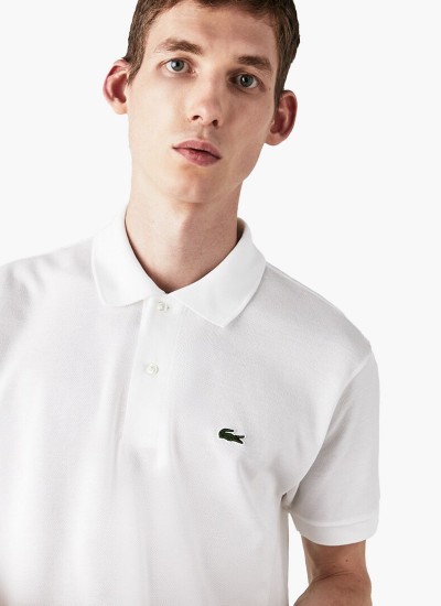 Ανδρικά Παπούτσια Casual Lineset.2231 Άσπρο Δέρμα Lacoste