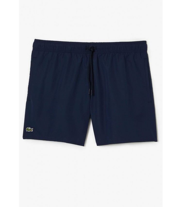 Men Swimsuit MH6270.G DarkBlue Polyester Lacoste