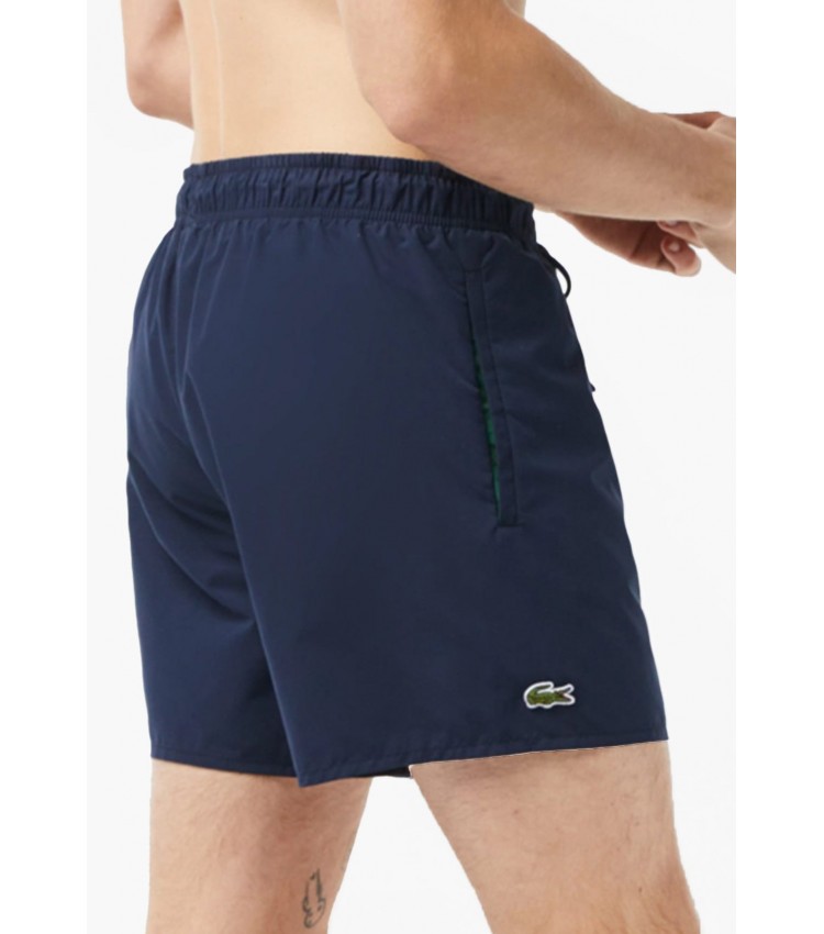 Men Swimsuit MH6270.G DarkBlue Polyester Lacoste