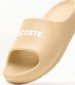 Women Flip Flops & Sandals Serve.Slide Beige Rubber Lacoste