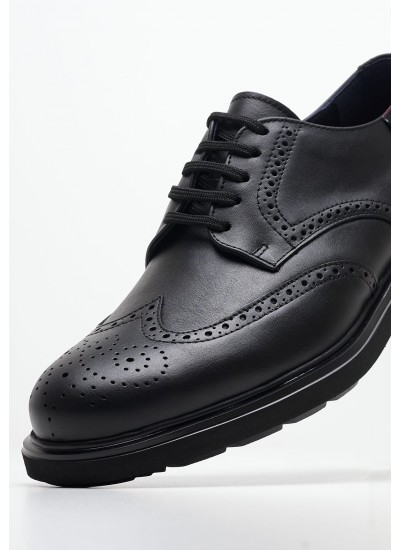 Men Shoes 52807 Black Leather Callaghan