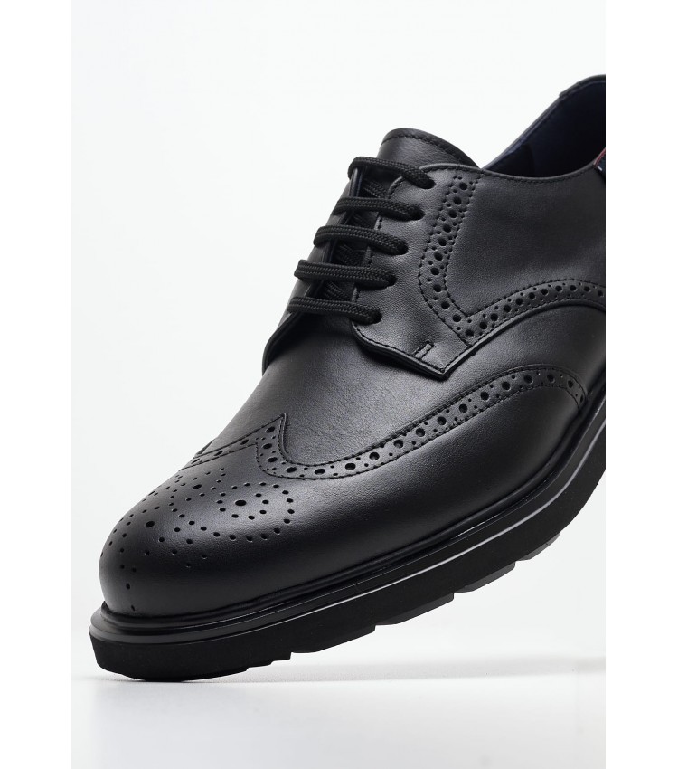 Men Shoes 52807 Black Leather Callaghan