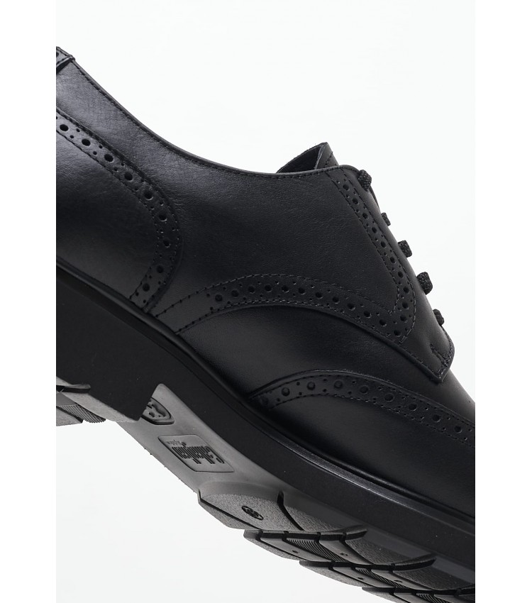 Men Shoes 52807 Black Leather Callaghan