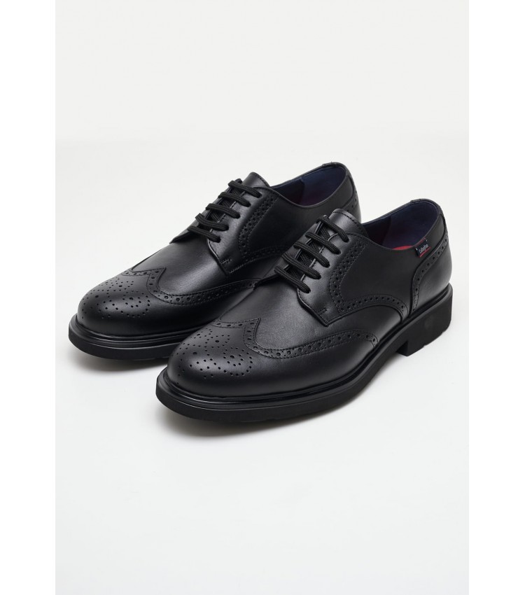 Men Shoes 52807 Black Leather Callaghan