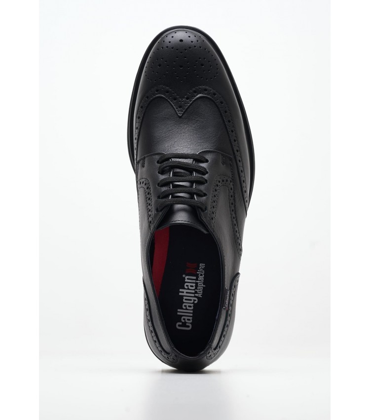 Men Shoes 52807 Black Leather Callaghan