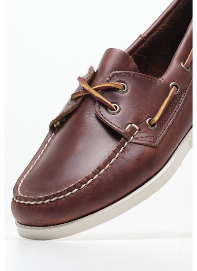 Γυναικεία Ιστιοπλοϊκα Docksides.Waxed Καφέ Δέρμα Sebago