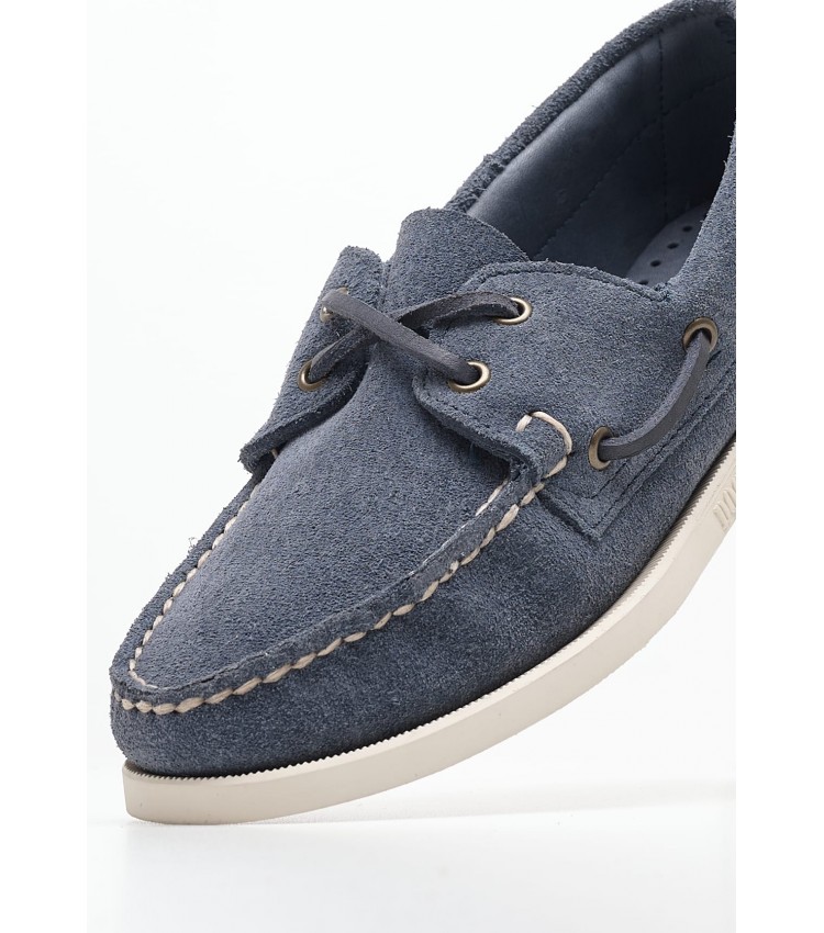 Women Sailing Shoes Portland.Fleshout Blue Buckskin Sebago