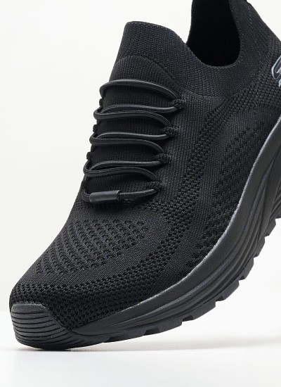 Γυναικεία Παπούτσια Casual 117027.Bl Μαύρο Ύφασμα Skechers