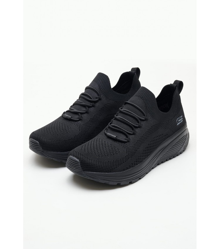 Women Casual Shoes 117027.Bl Black Fabric Skechers