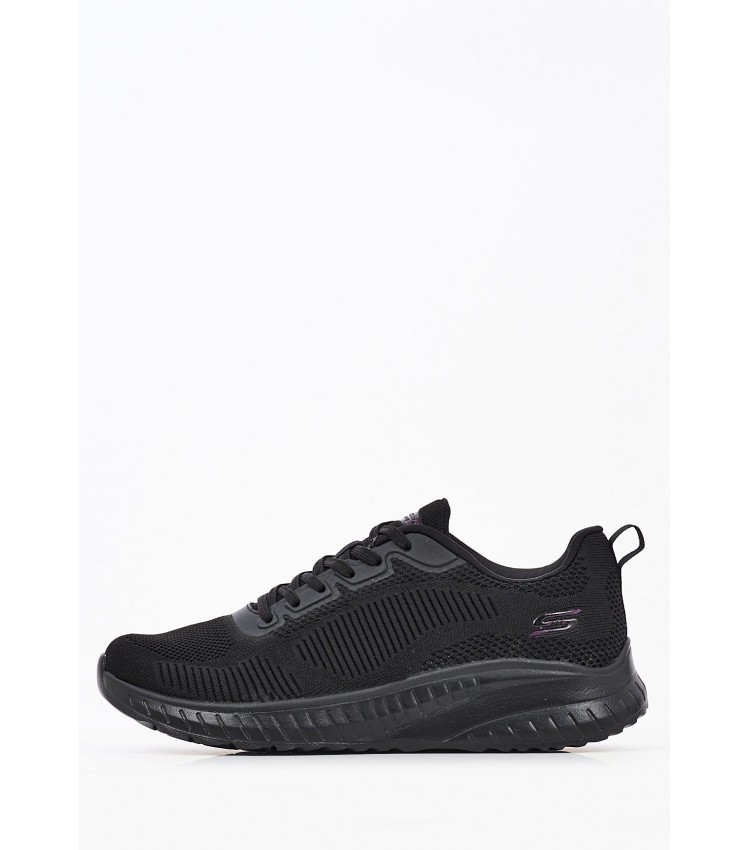 Γυναικεία Παπούτσια Casual 117209 Μαύρο Ύφασμα Skechers