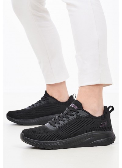 Γυναικεία Παπούτσια Casual 117209 Μαύρο Ύφασμα Skechers