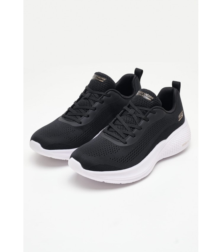 Γυναικεία Παπούτσια Casual 117550.Bl Μαύρο Ύφασμα Skechers