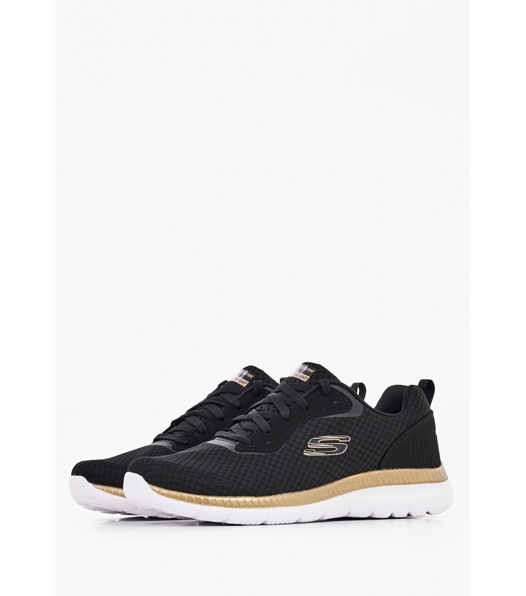 Γυναικεία Παπούτσια Casual 12606.G Μαύρο Ύφασμα Skechers