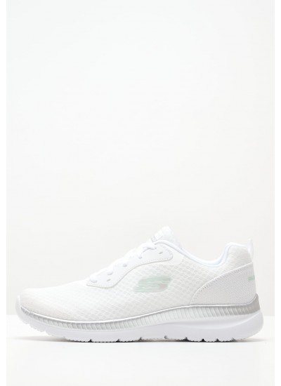 Women Casual Shoes 12606.G White Fabric Skechers