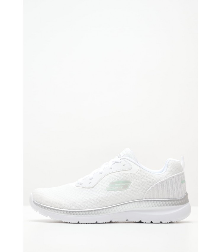 Women Casual Shoes 12606.G White Fabric Skechers