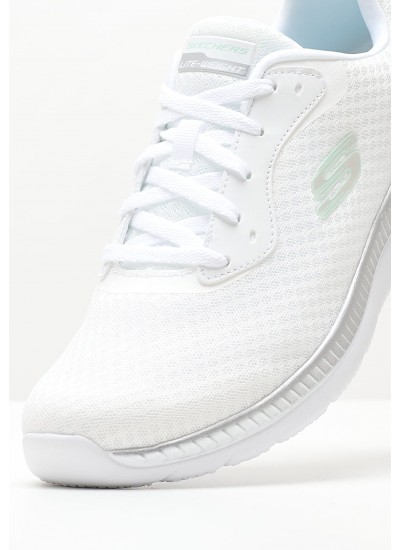 Women Casual Shoes 12606.G White Fabric Skechers