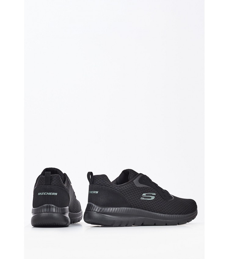 Women Casual Shoes 12606 Black Fabric Skechers