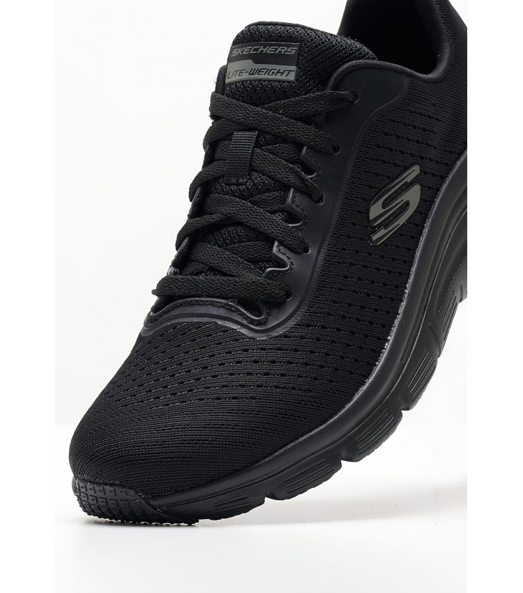 Γυναικεία Παπούτσια Casual 149277 Μαύρο Ύφασμα Skechers