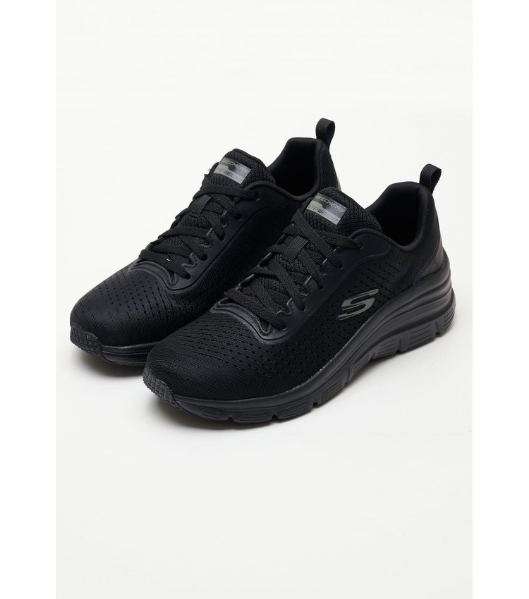 Γυναικεία Παπούτσια Casual 149277 Μαύρο Ύφασμα Skechers