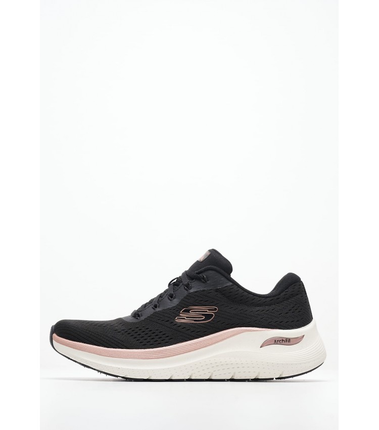 Γυναικεία Παπούτσια Casual 150067 Μαύρο Ύφασμα Skechers