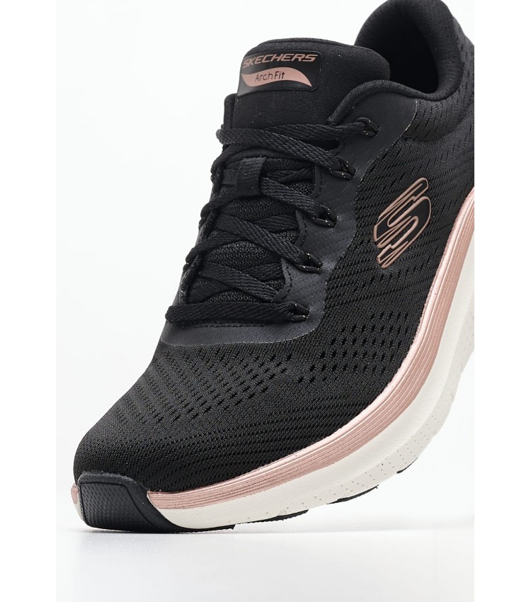 Γυναικεία Παπούτσια Casual 150067 Μαύρο Ύφασμα Skechers