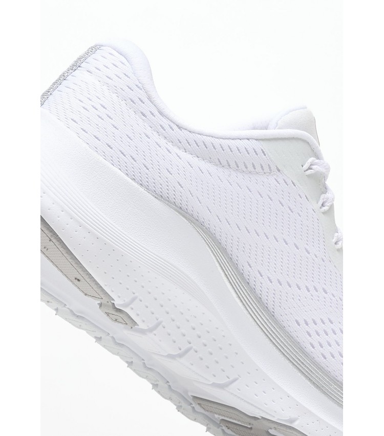 Women Casual Shoes 150067 White Fabric Skechers