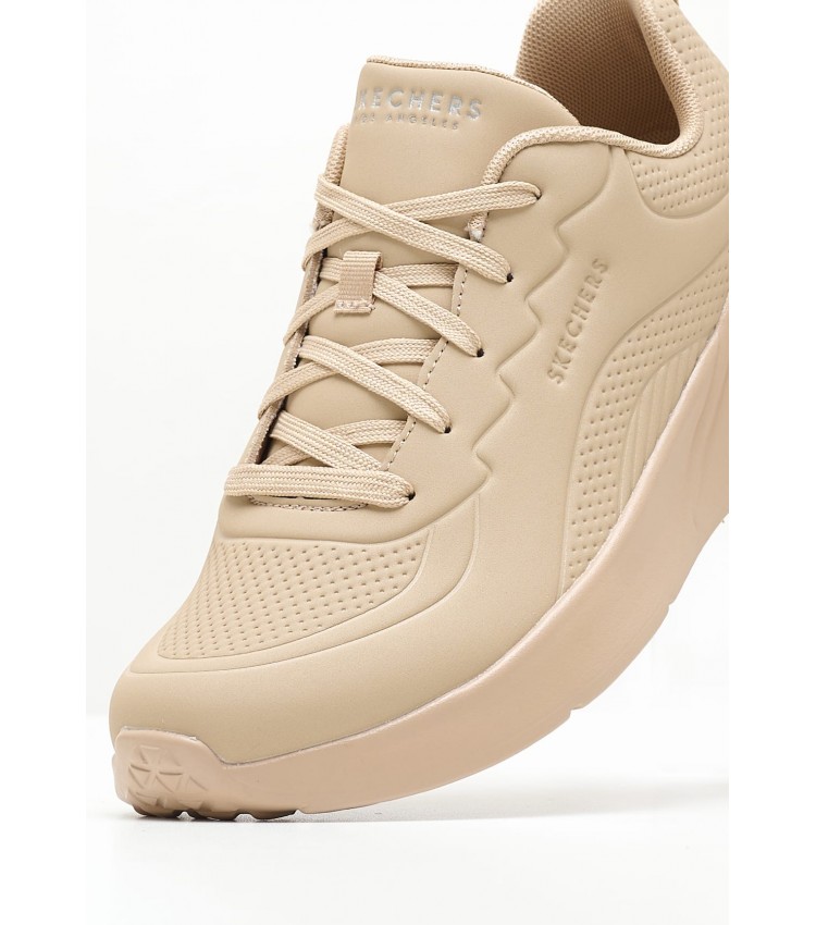 Γυναικεία Παπούτσια Casual 177288 Μπεζ ECOleather Skechers