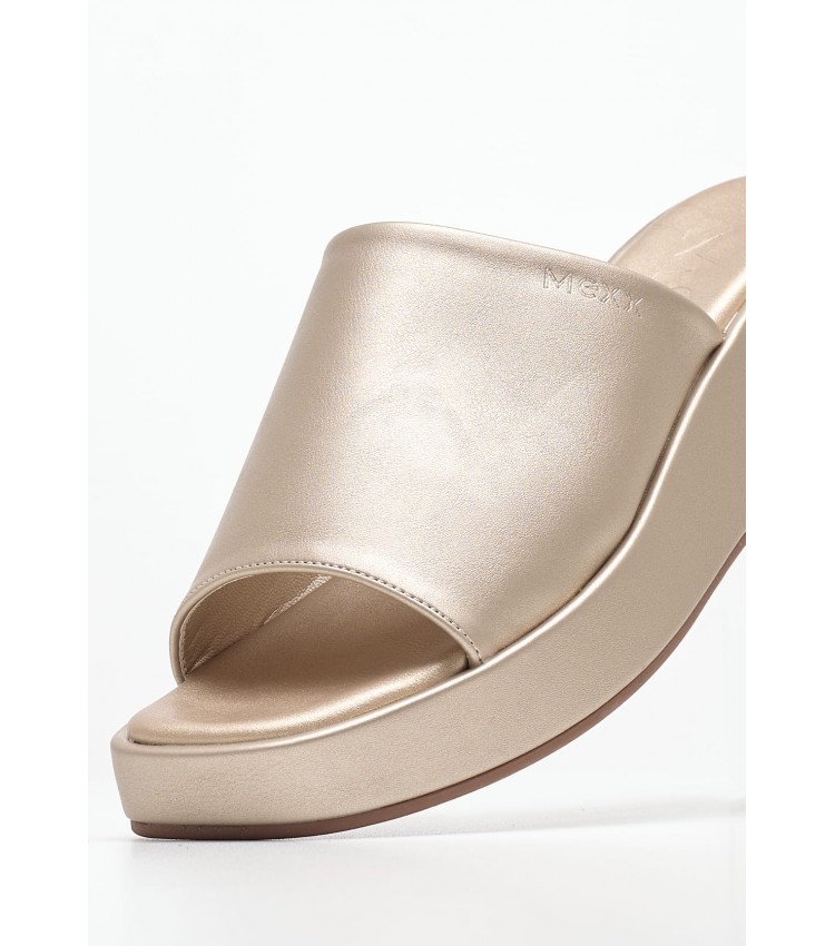 Women Platforms Low Nica Gold ECOleather Mexx