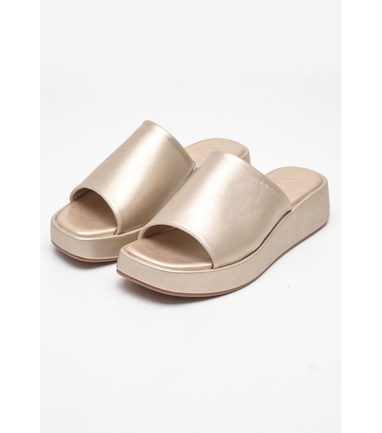 Women Platforms Low Nica Gold ECOleather Mexx