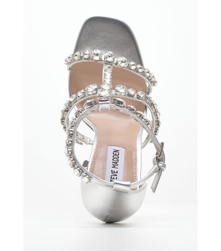 Women Sandals Jet.Set Silver ECOleather Steve Madden