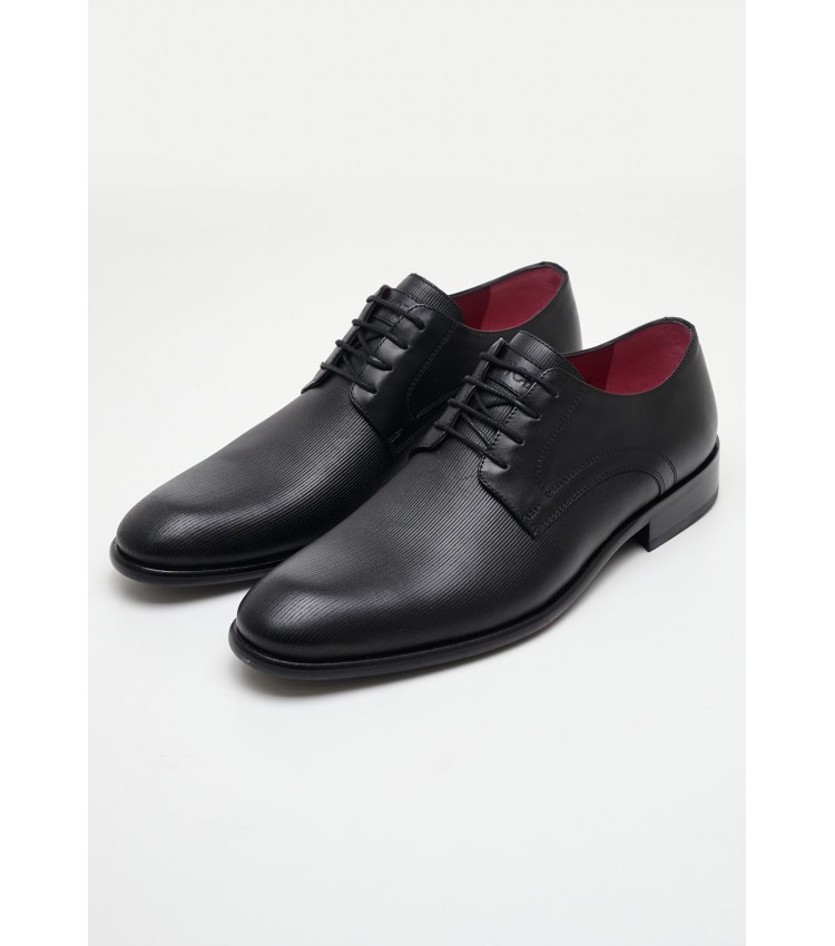 Men Shoes R0009 Black Leather Vice