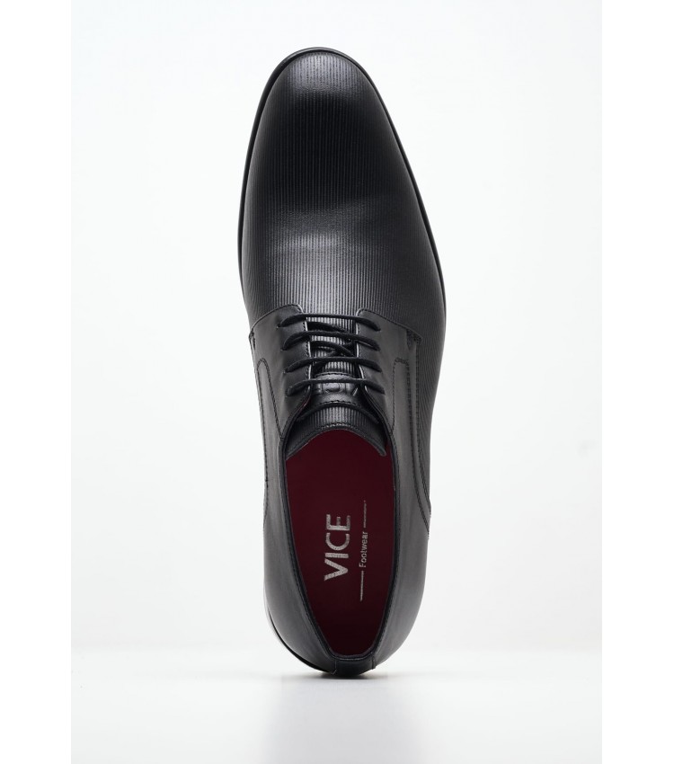 Men Shoes R0009 Black Leather Vice