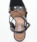 Women Sandals Dezzy Black Leather Mortoglou